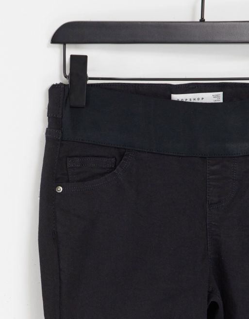 Topshop Maternity - Jamie - Jeans neri con fascia per il pancione , 3 di 4