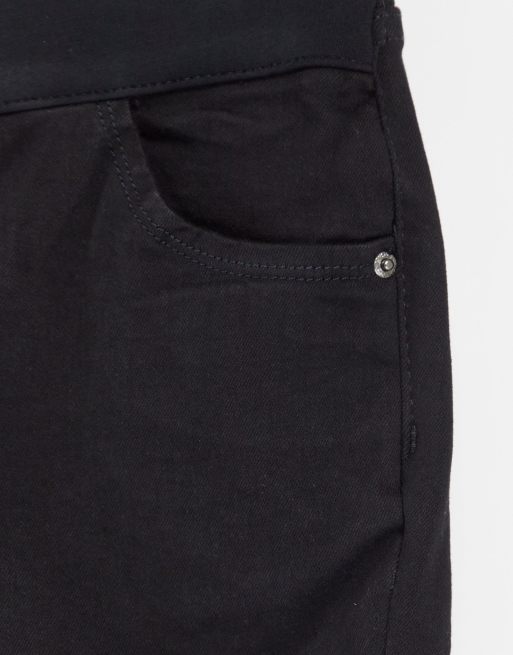 Topshop Maternity - Jamie - Jeans neri con fascia per il pancione , 4 di 4
