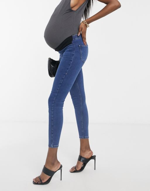 Topshop Maternity – Joni – Enge Jeans mit Unterbauchbund und mittlerer Waschung, 4 von 4