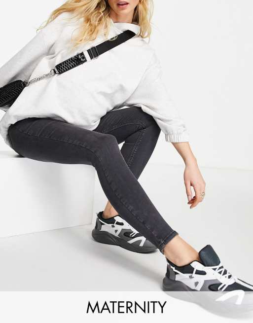 Maternity Joni Jean skinny avec bande sous le ventre Noir