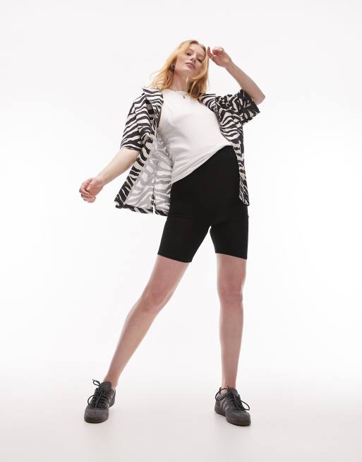 Topshop Maternity - Korte basic legging in zwart