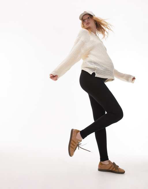Topshop Maternity - Legging met hoge taille in zwart, 3 van 4