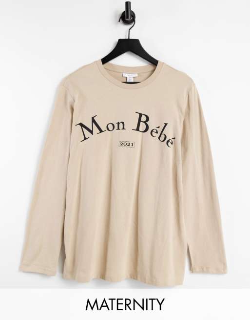 Topshop Maternity Mon Bebe Top Met Lange Mouwen Asos