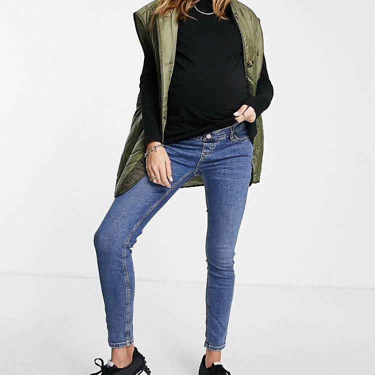 Maternity over bump jeans in mid |