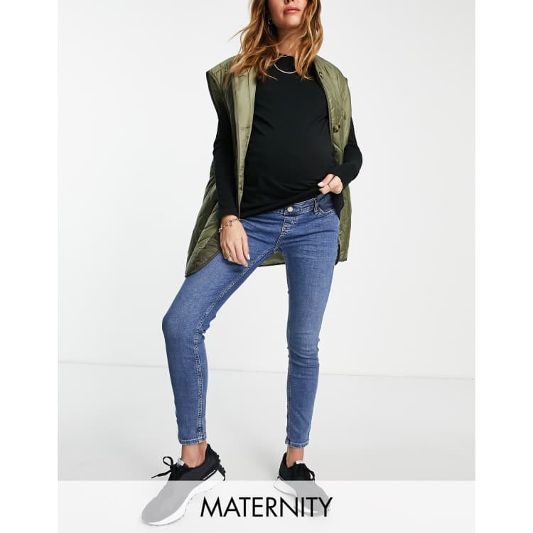 TOPSHOP Maternity Maternity Over Bump Premium Mom Cotton Blend