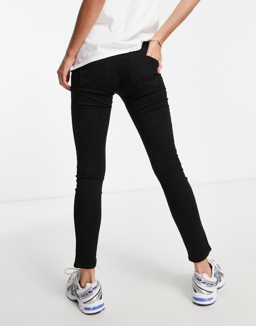 Topshop Maternity over bump Leigh jeans in black