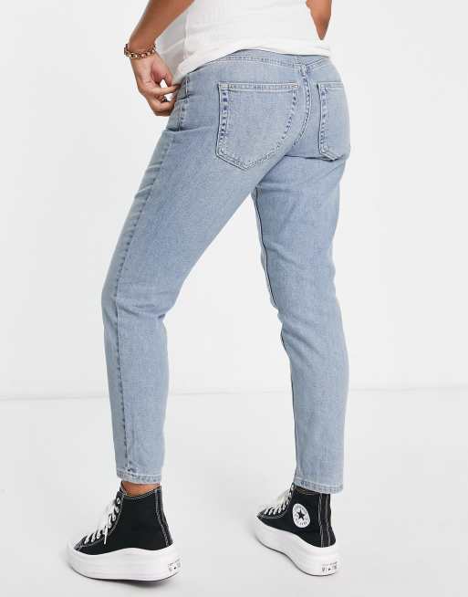 Topshop spray mom store jeans