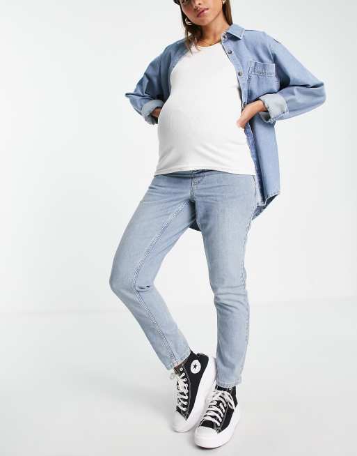 Topshop maternity sales mom jeans