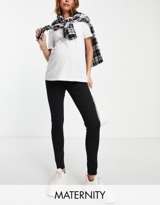 bestå bladre sendt Topshop Maternity Joni Overbump Skinny Jeans In Coated Black | ModeSens