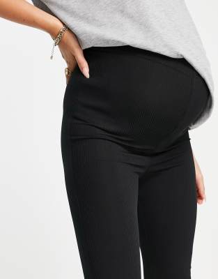 black maternity trousers