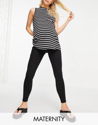 black skinny maternity jeans