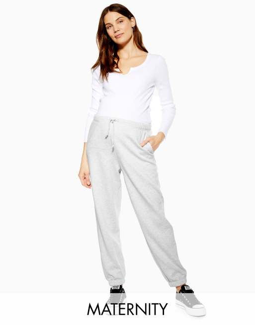Topshop Maternity - Zachte oversized joggingbroek in grijs