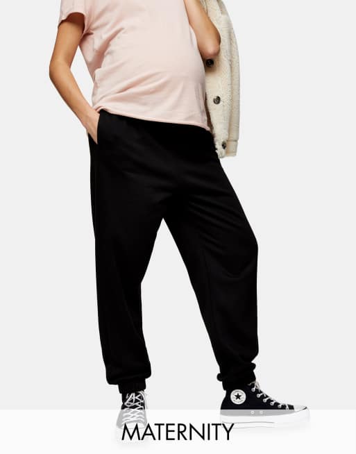 Topshop Maternity - Zachte oversized joggingbroek in zwart