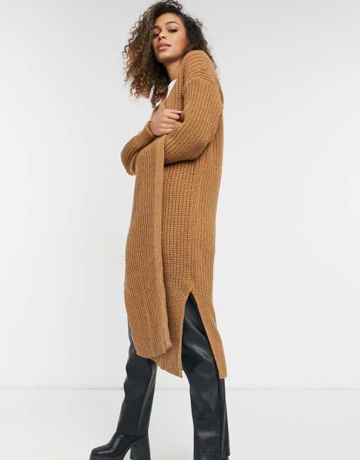 Camel clearance long cardigan