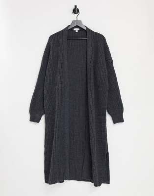 charcoal maxi cardigan
