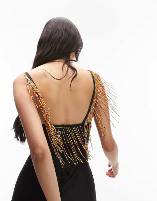 Topshop best sale beaded dress