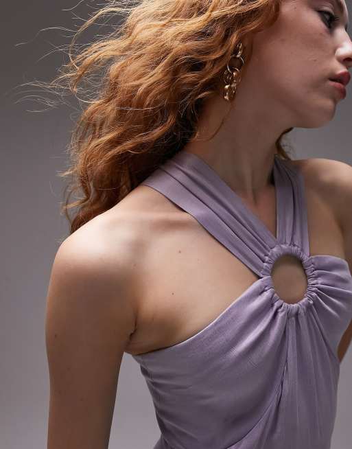 Topshop – Maxikleid mit Ringdetail in Flieder, 2 von 4