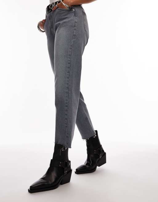 Topshop - Maxy - Bottes en cuir style western avec harnais - Noir, 2 de 4