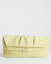 Topshop Meadow strap clutch in chartreuse