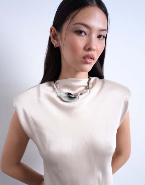 Topshop - Megan - Statement ketting in zilver - view 1