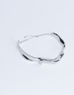 Megan statement necklace in silver