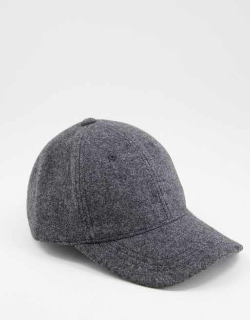 Topshop – Melton – Kappe in Grau