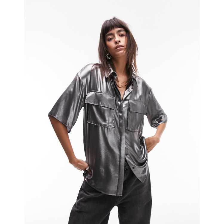 Gunmetal blouses best sale