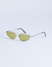 Topshop Mexico metal frame sunglasses in gold