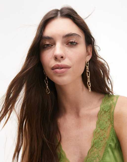 Green 2025 earrings topshop