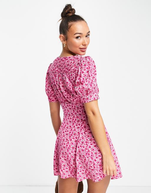 Topshop pink shop shirt dress