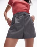 [Topshop] Topshop micro tailored shorts in grey 16 GREY