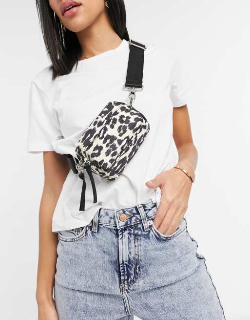 Asos leopard online bag