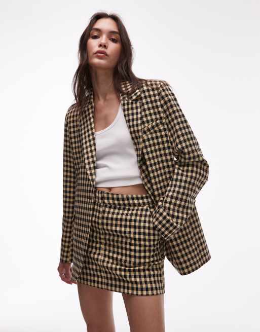 Topshop - Microgonna color latticello a quadri vistosi