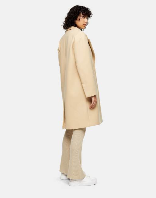 Topshop on sale cream coat