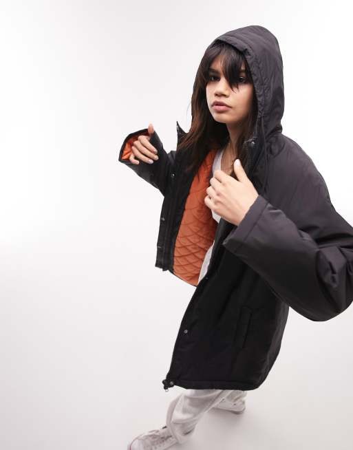 Mid length hot sale parka coat