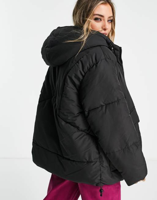 Fleece lined cheap puffer coat