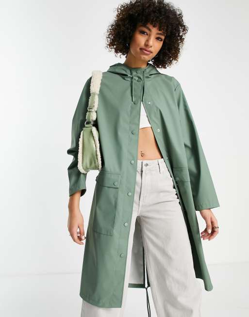 Mid length deals rain jacket