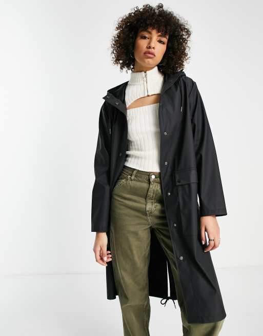 Topshop hooded hotsell rain mac jacket