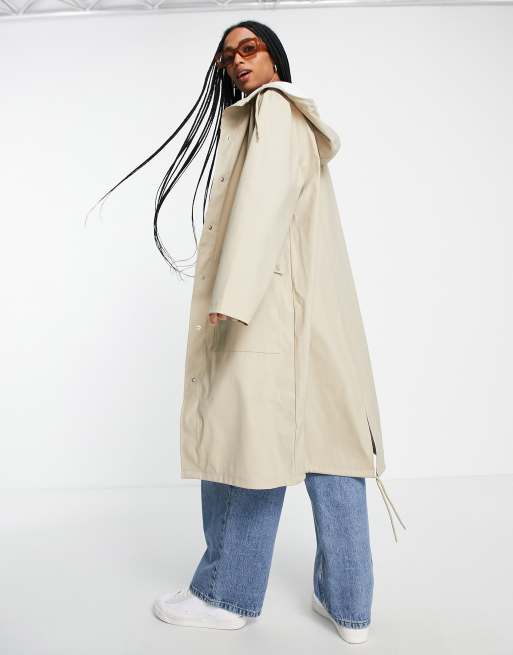 Hooded rain sales mac topshop