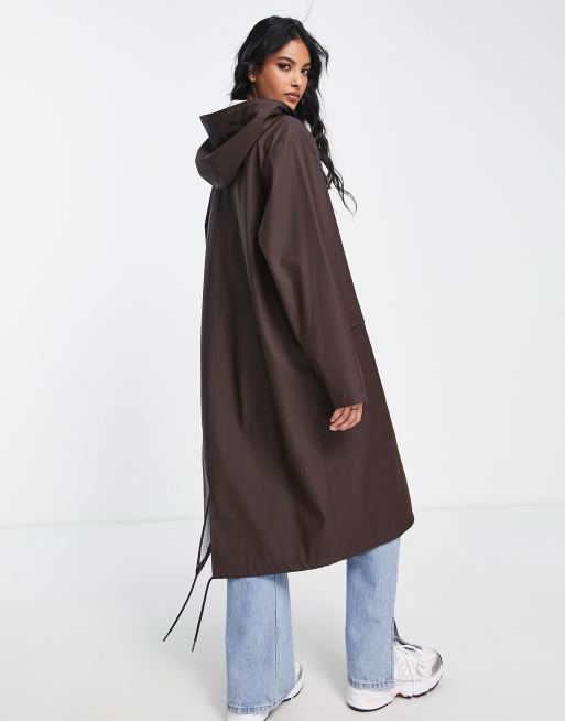 Topshop hooded store rain mac jacket