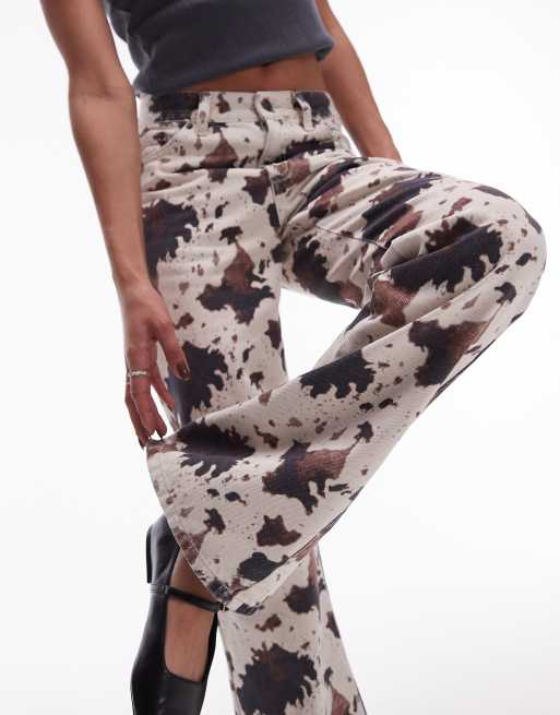 Topshop cow print joggers hotsell