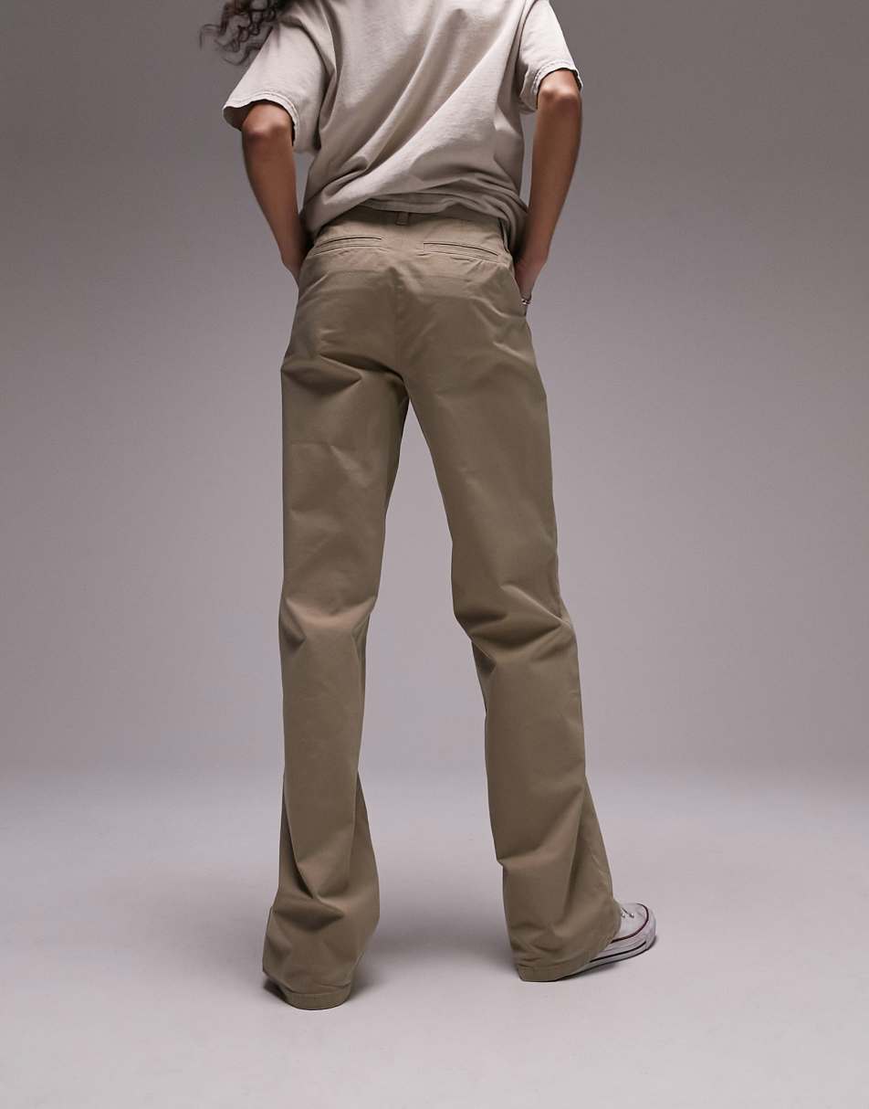 River Island utility peg trousers in khaki