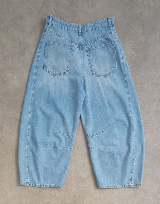 Topshop mid rise crop barrel jean in bleach, 7 of 7