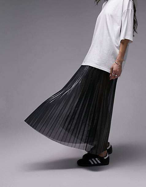 PLEATED SHEER THIN TULLE SKIRT (BLACK) – Dress Code Chic Official