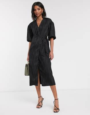 topshop midi wrap dress