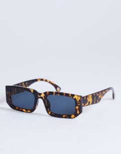 Milan rectangle sunglasses in tortoise