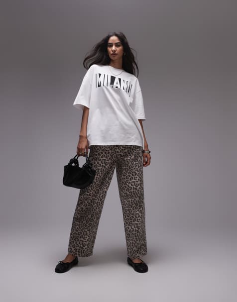 Topshop Milano graphic tee in white - view 1