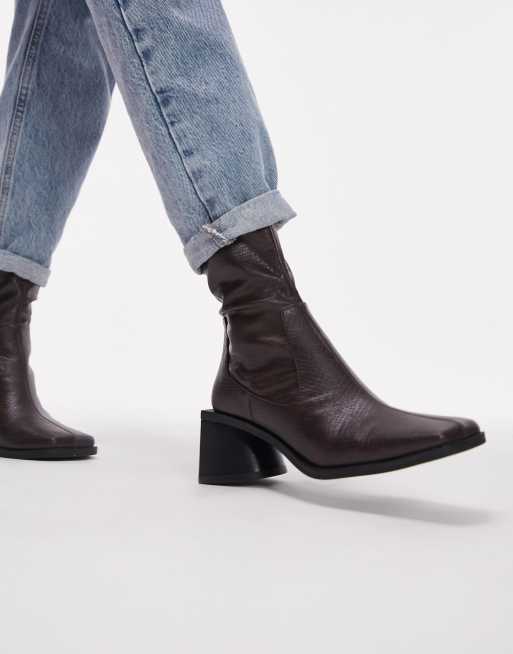 Shoes Millie Platform Bootie Topshop Millie Square Toe Sock Boots