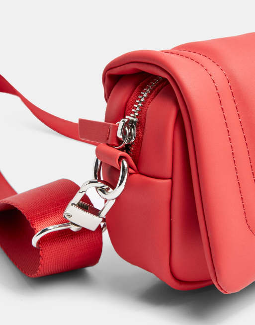 Topshop red store crossbody bag