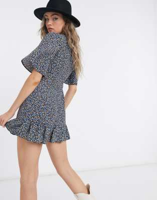 topshop ditsy floral mini dress